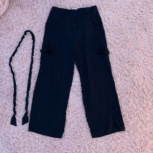 dark blue 100% cotton dress/casual cargo style pants, brand new never been used